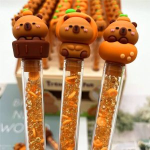 Lapiz capibara diseño con naranja