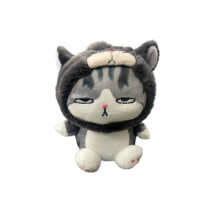 Llavero peluche Gato emperador con gorro lucifer