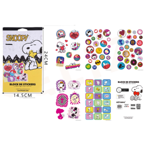 Block de Stickers Snoopy 2 14.5*24cm