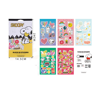Block de Stickers Snoopy 1 14.5*24cm