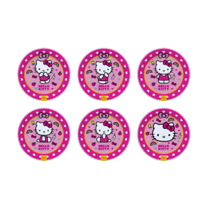 PLATOS 7 REDONDO HELLO KITTY X6UNI